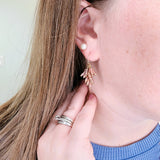 Special Collection Beaded Earrings - Gold & Rose Gold